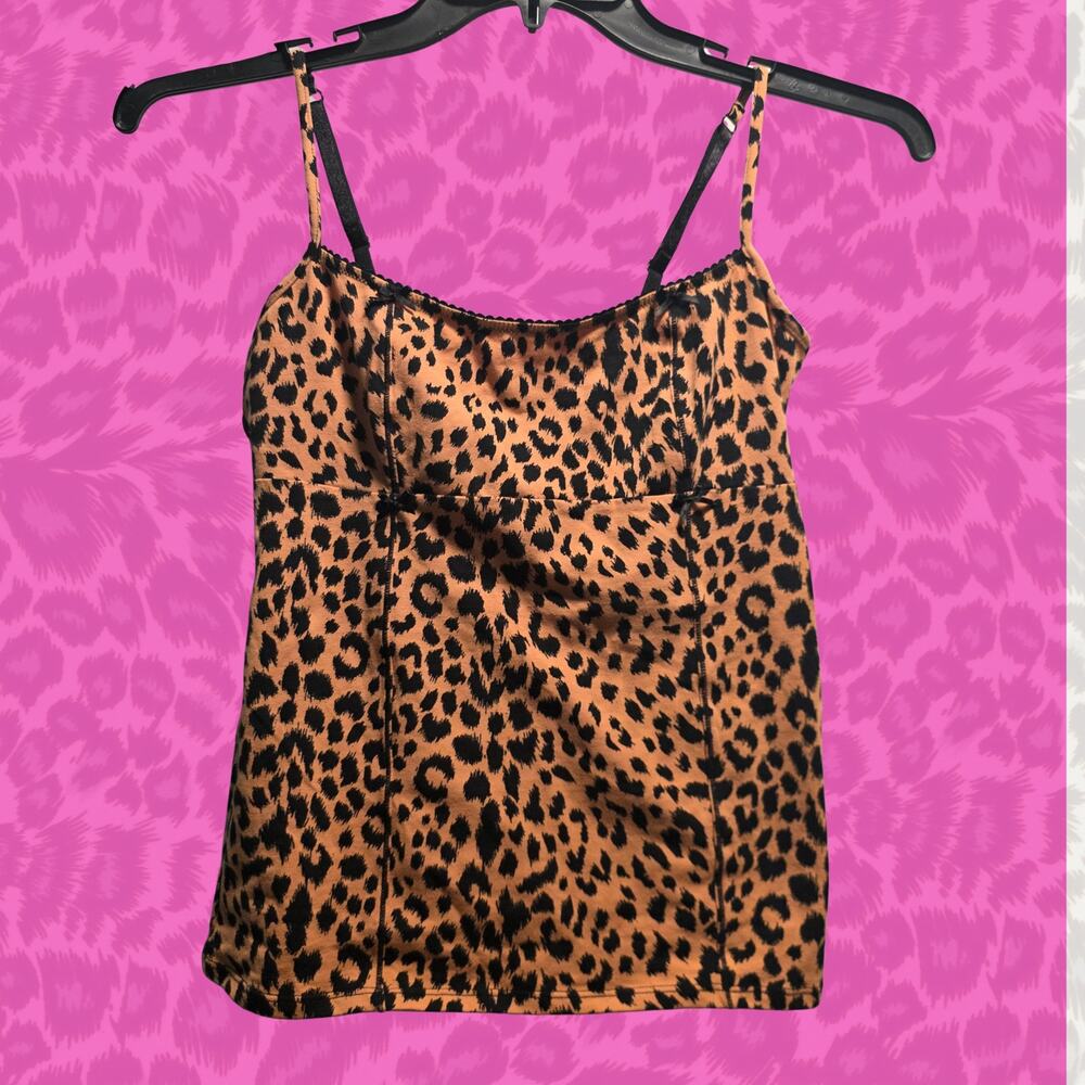 Betsey Johnson Intimates Leopard Print Cami Tank Top
